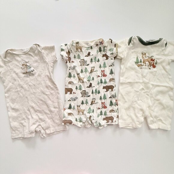 Hudson Baby baby boy rompers bundle 6-9 months - Picture 1 of 6